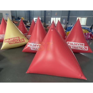 <span class=keywords><strong>Bouée</strong></span> <span class=keywords><strong>gonflable</strong></span> triangulaire pour course en eau libre, équipement de jeu aquatique amusant pour la course ou la navigation - Product Image 4