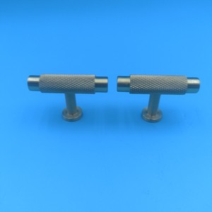 T Shaped Iron Furniture Handle Knurled Grip <b>Wardrobe</b> Drawer Minimalist Design Durable Surface Decoration - Product Image 2