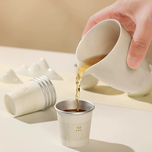 Customized Logo Printed Single Wall Paper Cup Coffee Paper Cup Packaging Disposable Paper Cup Without Lids