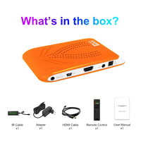 Qualité supérieure 1080P Home Cinéma Set Top Box DVB S2 Récepteur Satellite Tuners Numériques Télécommande Décodeur Full HD Plastique