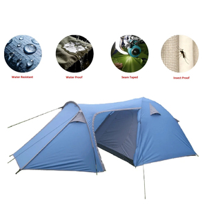 Tente de <span class=keywords><strong>camping</strong></span> HOSA Outdoor Venice, tente dôme imperméable avec véranda et sac de transport, 2 à 6 personnes, quatre saisons, vente chaude, personnalisable - Product Image 4