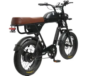 TXED 26'' Retro oversize High Power Electric Bike Chopper Bike Electric Beach Motor