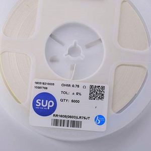 Factory Direct RR1608 0603LR75JT 0603 1608 Resistors SMD Low Resistance Resistors 0.75ohm 5% 1/10W Thick Film Resistor - Product Image 1
