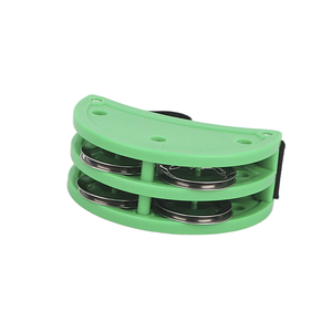Vente en gros d'usine : <span class=keywords><strong>Tambourin</strong></span> de <span class=keywords><strong>pied</strong></span> multicolore, clochettes de cheville pour accompagnement de cajon et de guitare, performance scénique - Product Image 2