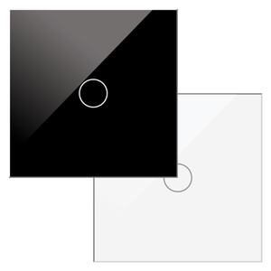 Interruttore tattile semplice nero - controllo tattile, design elegante, facile installazione, ideale per l'illuminazione domestica e a risparmio energetico - Product Image 1