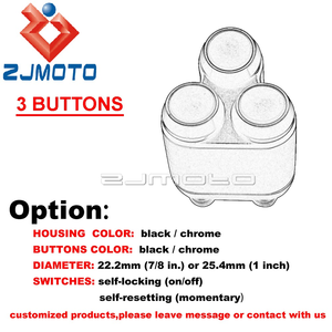 "أو 1" قضبان 2-3 أزرار المقود التحكم اليدوي مفتاح <span class=keywords><strong>M</strong></span>-زر دفع التبديل والعتاد لمقهى المتسابق بوبر المروحية 22: 25 - Product Image 4