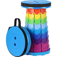 Giant Fin King Tabouret Pliant en Plastique Portable et Réglable pour Camping, Pêche et Attente en Extérieur