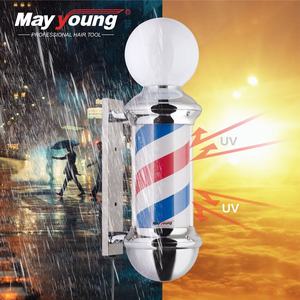73CM/ 28.7 "Rotation Étanche À L'eau 2 Lumière Barber Pole Spinning Stripes Salon <span class=keywords><strong>De</strong></span> Coiffure Signe Ouvert - Product Image 3