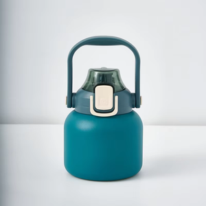 กระติกน้ำสแตนเลสผนังสองชั้นขนาด600มล. & 800มล. กระติกสุญญากาศทรงท้องใบใหญ่พร้อมที่จับสำหรับตั้งแคมป์เดินทาง - Product Image 6