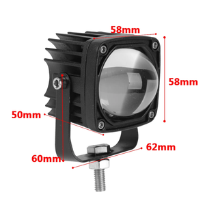 Lampu sorot LED berkendara, cahaya berkendara LED terang 2 inci 12v-24v, putih kuning untuk mobil sepeda motor truk SUV - Product Image 2