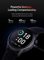 Montre connectée unisexe Starmax GRACE 2025, écran AMOLED, connectivité NFC, charge magnétique, bracelet en caoutchouc, étanche 3 ATM, compteur de pas