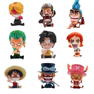 Statuette <span class=keywords><strong>Chibi</strong></span> di Luffy, Zoro, Sanji, Nami, Boa Hancock, Versione Q, Giocattoli Decorativi da Collezione - Product Image 1