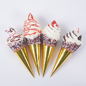 Juguete de simulación de helado de leche caliente, juguetes de comida simulada, conos de crema de frutas, decoraciones para puestos de mercado nocturno - Product Image 2