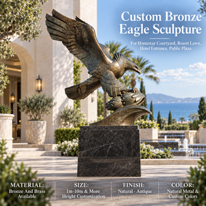 Escultura de <span class=keywords><strong>Águila</strong></span> de Bronce, Fundición por Cera Perdida, Estatua de Pájaro en Vuelo Personalizada <span class=keywords><strong>para</strong></span> Resort, Jardín, Entrada de Hotel, Plaza de Arte Público - Product Image 5