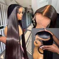 Perruque en cheveux humains bruts vietnamiens 13x6 HD Lace Frontal sans colle, ultra-lisse, vierge, cuticules alignées