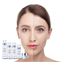 Ensemble de soins de la peau du visage à l'acide hyaluronique à base de plantes, anti-rides, blanchissant, marque privée OEM