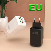 Adaptor dinding pengisi daya Cepat 6 port 150W, pengisian daya Super cepat PD QC 3.0 Usb C untuk iphone Samsung ipad Xiaomi Huawei One plus baru