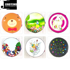 2024 Jingying Music Orff <span class=keywords><strong>Instrument</strong></span> <span class=keywords><strong>de</strong></span> percussion, tambourins <span class=keywords><strong>de</strong></span> dessin animé <span class=keywords><strong>de</strong></span> six pouces pour enfants <span class=keywords><strong>de</strong></span> la maternelle - Product Image 5