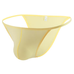 Sexy <strong>Men</strong> Seamless Briefs Thin Side Straps Bikini Underwear Breathable Bulge Pouch G-String Low Rise Gay <strong>Mens</strong> Lingerie Bulk - Product Image 4