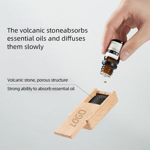 에센셜 오일 우드 발향기 아로마테라피 박스 확산향 스톤 차량용 방향제 - Product Image 4