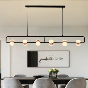 Tavolo da pranzo su faretto rotante <span class=keywords><strong>con</strong></span> anello di alloggiamento dorato <span class=keywords><strong>lampadari</strong></span> di lusso decorazione luci pendenti linea Bar negozio - Product Image 2