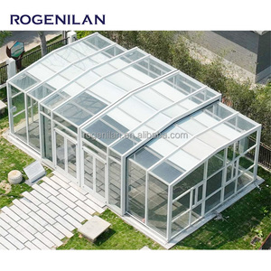 Design innovativo patio casa di vetro personalizzabile doppio strato di vetro isolato villa veranda - Product Image 6