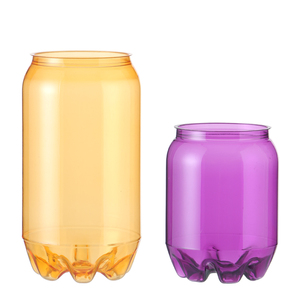 Vaso de Plástico Desechable de 500 ml con Tapa, Boca de 53 mm, PET, para Bebidas, Venta al Por Mayor - Product Image 2