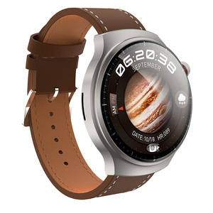 Smartwatch Amoled HW6 <span class=keywords><strong>Max</strong></span> 1.52 "orologio chiamata Silicone + pelle + metallo 3 cinturini NFC dispositivi indossabili Hw6max Smart Watch - Product Image 5