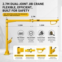 Grue à flèche pliante de 2,7 m montée sur véhicule avec mini-treuil électrique 220VPA200-12, chargeur de camion robuste, prix de gros usine