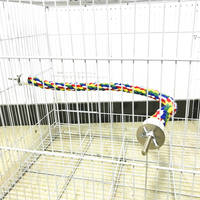 Qbellpet nouveau Design animal de compagnie nouveau oiseau jouets suspendus multicolore corde jouets Type pour corde élastique oiseau jouet Calopsita perroquet accessoires