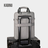 Sac pour ordinateur portable élégant en tissu Oxford avec logo personnalisé, poignée portable, sac à bandoulière, pour les voyages d'affaires