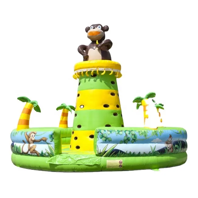 फैक्टरी मूल्य जंगल inflatable चढ़ाई रॉक/ताड़ के <span class=keywords><strong>पेड़</strong></span> inflatable चढ़ाई टॉवर/बंदर inflatable चढ़ाई की दीवार