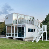 Maisons de conteneur détachables de capsule modulaire préfabriquée en acier moderne de luxe à assemblage rapide de cabine Apple pour hôtel de villégiature/bureau à domicile