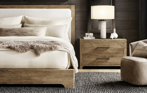 Sassanid-Conjunto de dormitorio de lujo americano contemporáneo, mesita de noche cerrada de roble Natural envejecido, OEM, novedad - Product Image 4