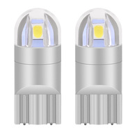 Lampe LED T10 pour voiture, 12V 160LM 0.96W 3030 2SMD, petite lampe de plaque d'immatriculation, éclairage du tableau de bord, blanc, certifiée ISO, universelle