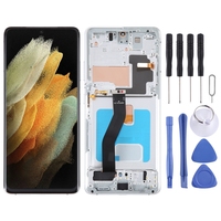 Pantalla OLED LCD para Samsung Galaxy S21 Ultra 5G SM-G998B, Digitalizador, Ensamblaje Completo con Marco, Tamaño de Pantalla: 6.78 Pulgadas