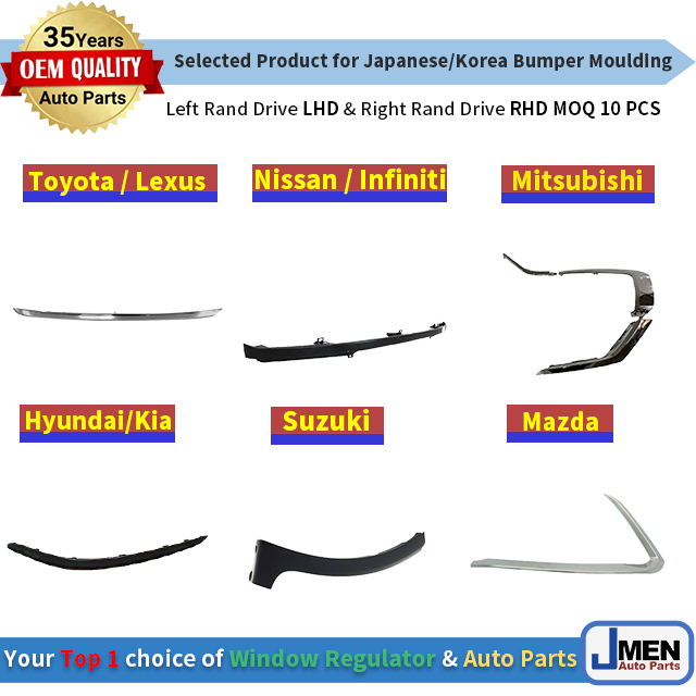 Jmen for NISSAN PATROL Y60 Y61 Y62 SUV Bumper Moulding Strip Trim Lip Cover Door Hood Car Auto Body Part