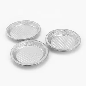 Disposable Kitchen Customized Baking tray Small Foil pie pans OEM Logo Aluminium Foil for Food Packing container