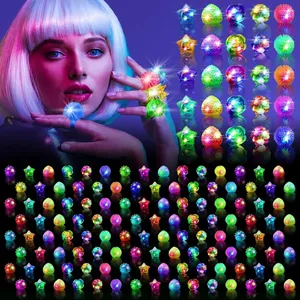 发光指环 LED 发光戒指 男孩女孩派对礼物玩具 夜光荧光派对用品 手饰配件 - Product Image 2
