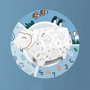 Fabriek Creatieve Kinderen Schilderen Graffiti Speelgoed Groot Papier Kinderen Diy Tekening Doodle Pop Kids Huis 3d Geschilderd Kartonnen Huis - Product Image 6