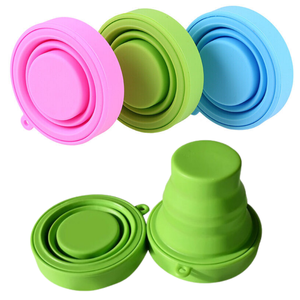 Vaso Plegable de Silicona de 230 ml, Libre de BPA, para Viajes, Campamentos, Escuela y Uso al Aire Libre - Product Image 1