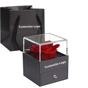 New product ideas preserved decoration forever gift acrylyc flower rose box