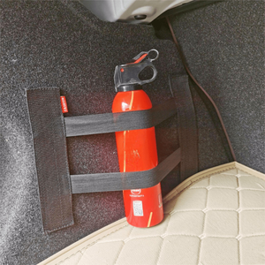 Red elástica para maletero de coche – Organizador de almacenamiento de malla retráctil, soporte para extintor, bolsillo trasero para asiento – Ajuste universal - Product Image 4
