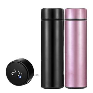 कस्टम लोगो डबल दीवार वैक्यूम स्टेनलेस स्टील का नेतृत्व डिजिटल स्मार्ट पानी की बोतल - Product Image 2