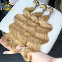 Cheveux brésiliens vierges bruts à cuticules alignées en gros, lots de cheveux vierges Remy 613, marque DKL, double trame