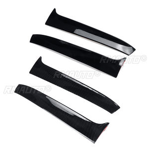 Spoiler latéral de lunette arrière noir brillant/aspect carbone, canards, séparateurs brillants pour VW Golf 7 R Variant Wagen 2014 2015 16-2017 - Product Image 2