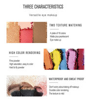 Palette d'ombres à paupières scintillantes à haute pigmentation, 4 couleurs, marque privée, végétalienne, parfaite pour le maquillage quotidien