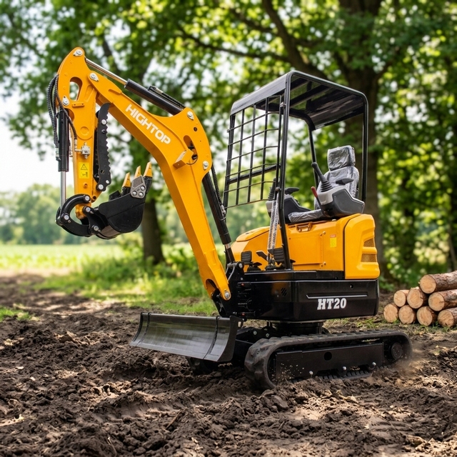Crawler Digger 1 Ton 2 Ton Farm Small Mini Excavators 2000kg  with Attachment Small Digger Garden Use