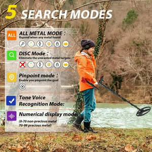 Détecteur de métaux portatif en plastique KOFIG, meilleur détecteur de métaux, profondeur de 5 mètres, <span class=keywords><strong>Tianxun</strong></span> <span class=keywords><strong>TX</strong></span>-850L, machine de localisation de métaux certifiée IP65 - Product Image 5