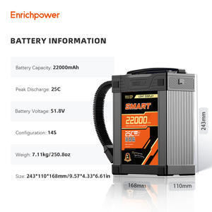 EP 도매 14s 28000mah 25c 14s 스마트 리포 배터리 헥사 콥터/측량/농업 분무기 드론 배터리 UAV 액세서리 - Product Image 3